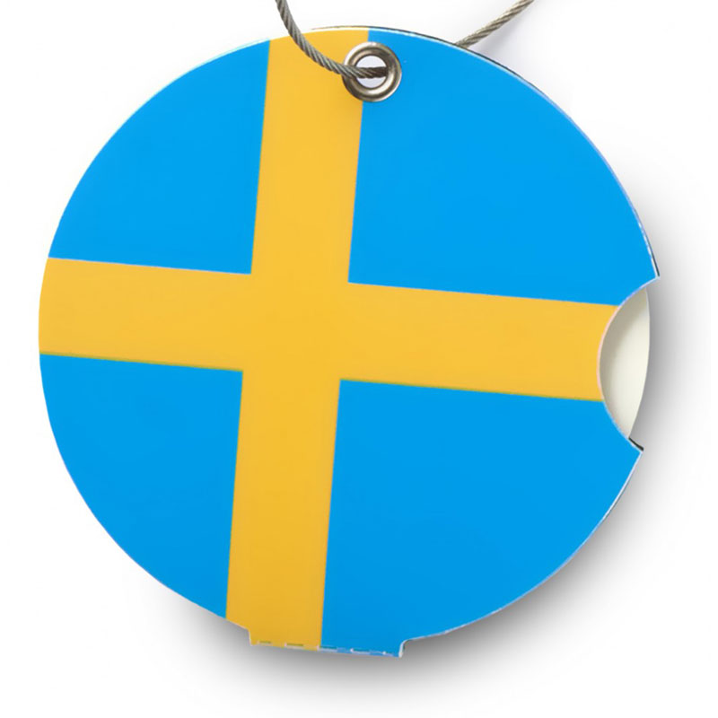 Bagageetikett - ADDATAG Swedish flag - 2