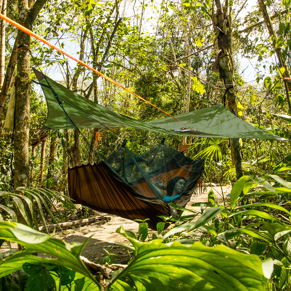 Lättviktshängmatta med myggnät - AMAZONAS Moskito Traveller Pro - 7