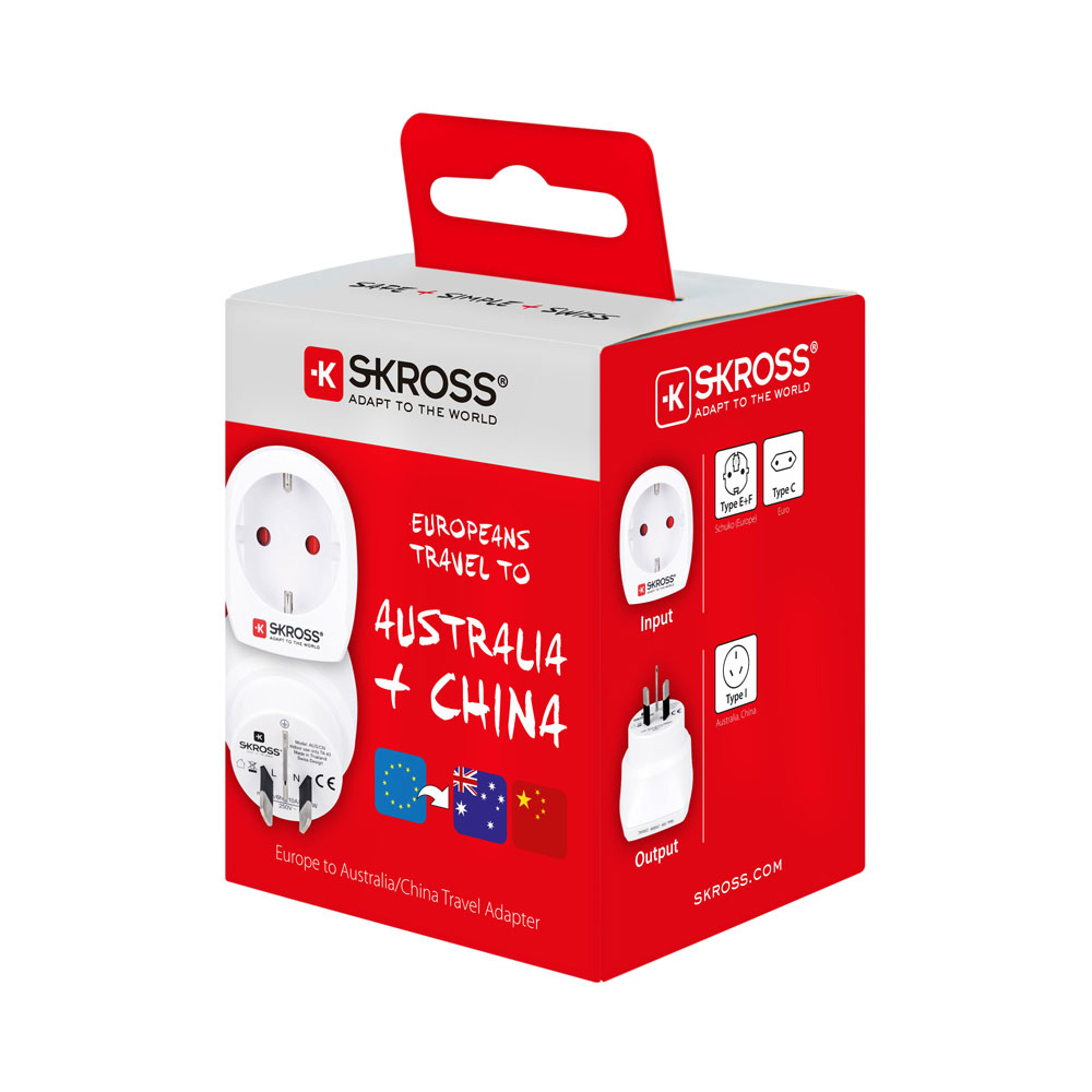 Reseadapter - SKROSS Singel Travel Adapter Australia/China - 5