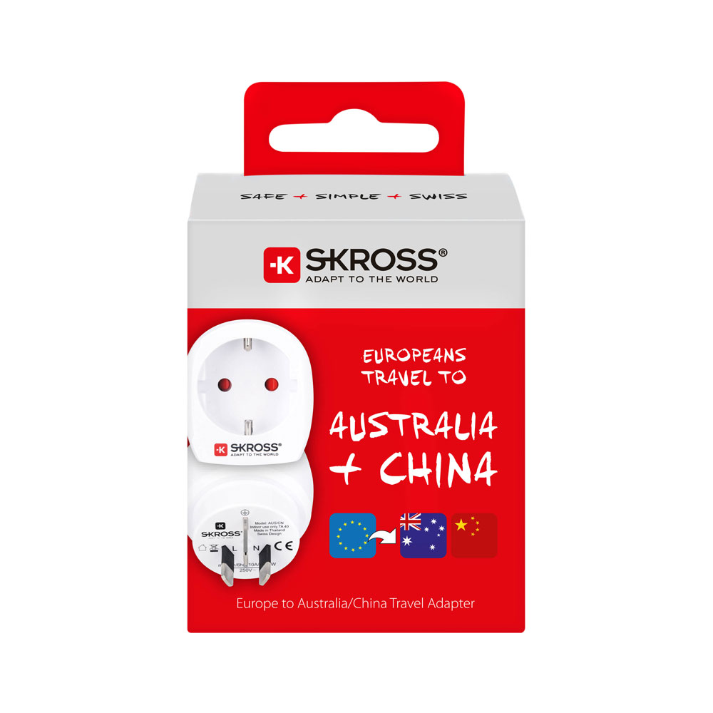Reseadapter - SKROSS Singel Travel Adapter Australia/China - 4