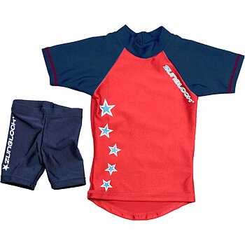 Solskyddskläder - ZUNBLOCK Suntop Set Stars Not Stripes Red / Navy