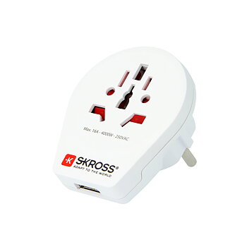 Reseadapter - SKROSS World To Europe USB