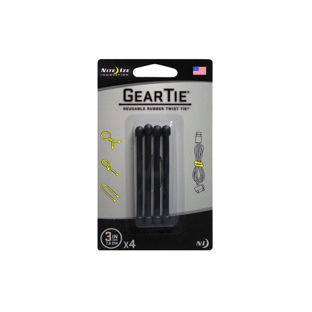 Organisatör - NITEIZE Gear Tie 3, 4-pack