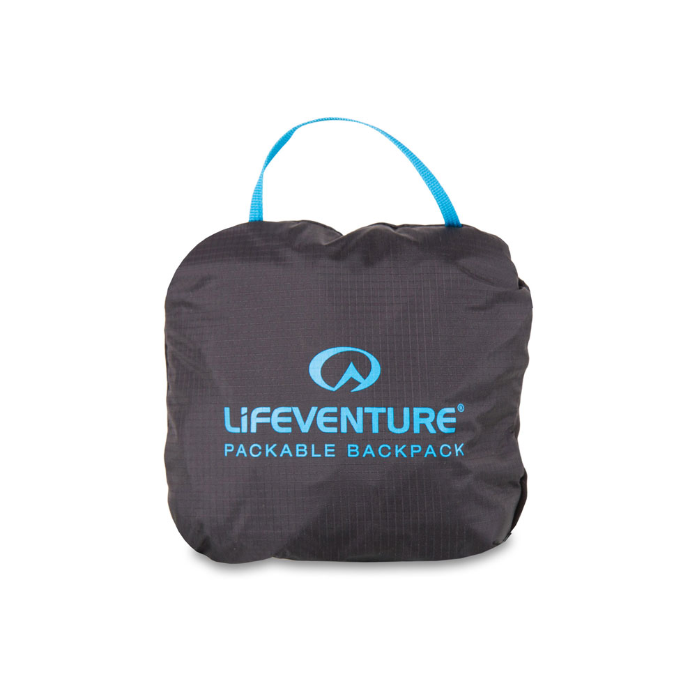 Ihoppackningsbar ryggsäck - LIFEVENTURE Packable Backpack 16L Black - 2