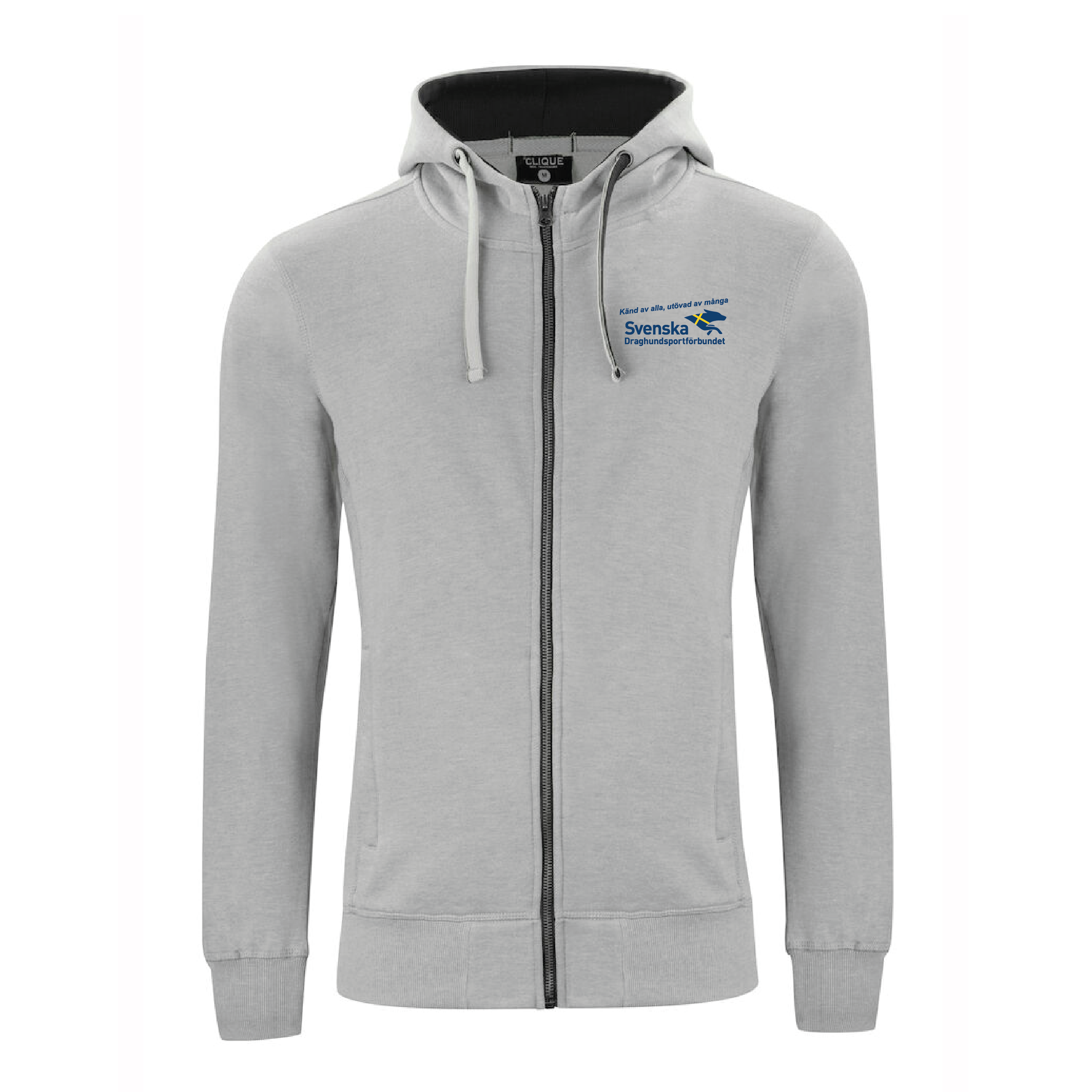 Classic Hoody Full Zip Grå