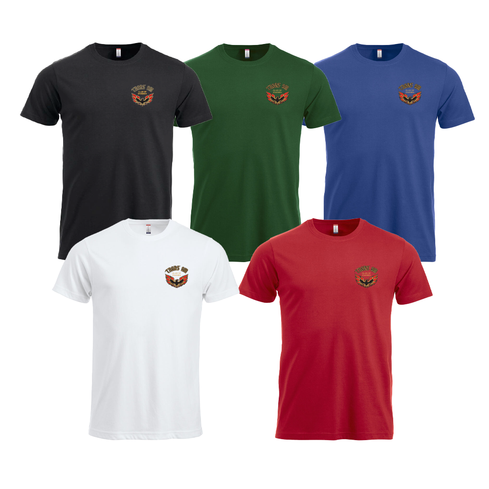 T-shirt med litet tryck