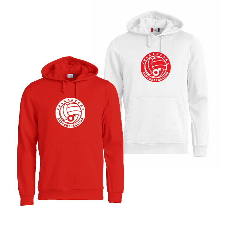 Hoody basic med stor logo