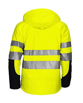Fodrad Softshelljacka EN ISO 20471 KL 3/2