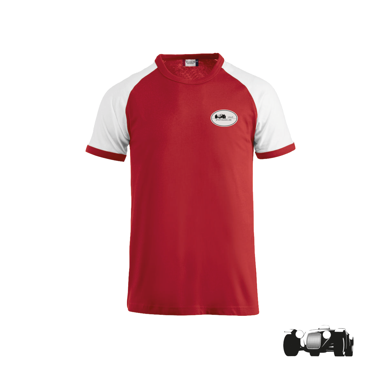 T-shirt Classic Unisex Röd/Vit