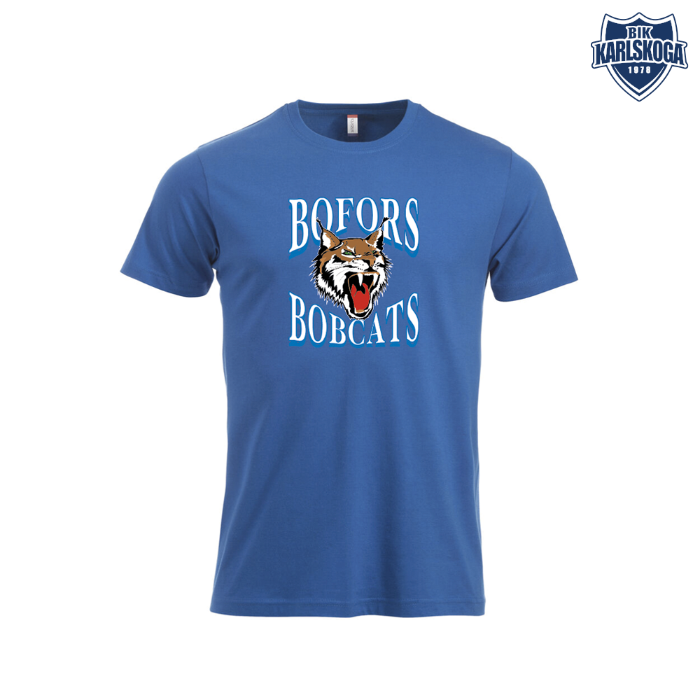Blå T-shirt med Bobcats tryck