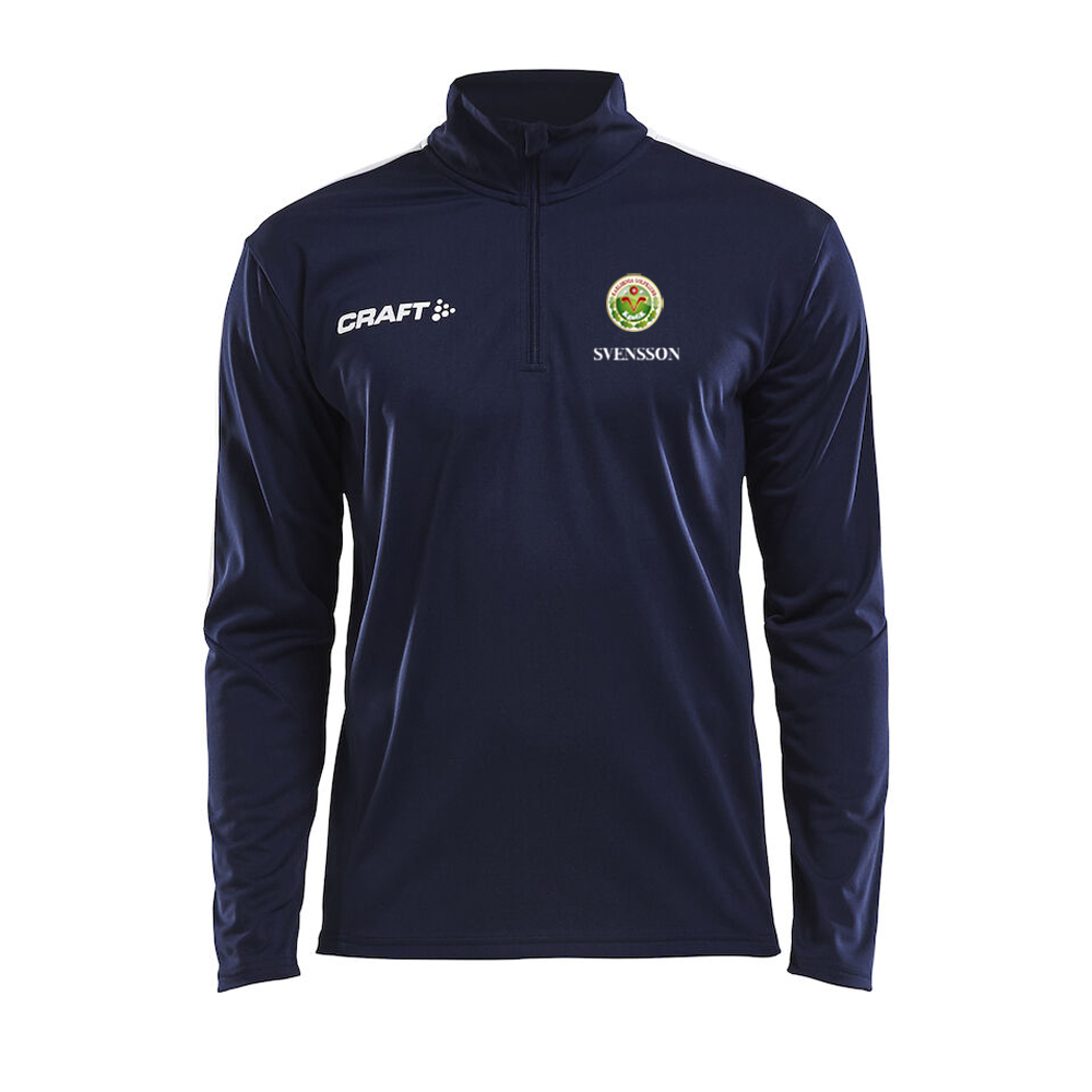 Progress halfzip Herr/Dam/Junior Marin med tryck - 4