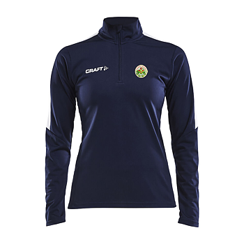 Progress halfzip Herr/Dam/Junior Marin med tryck