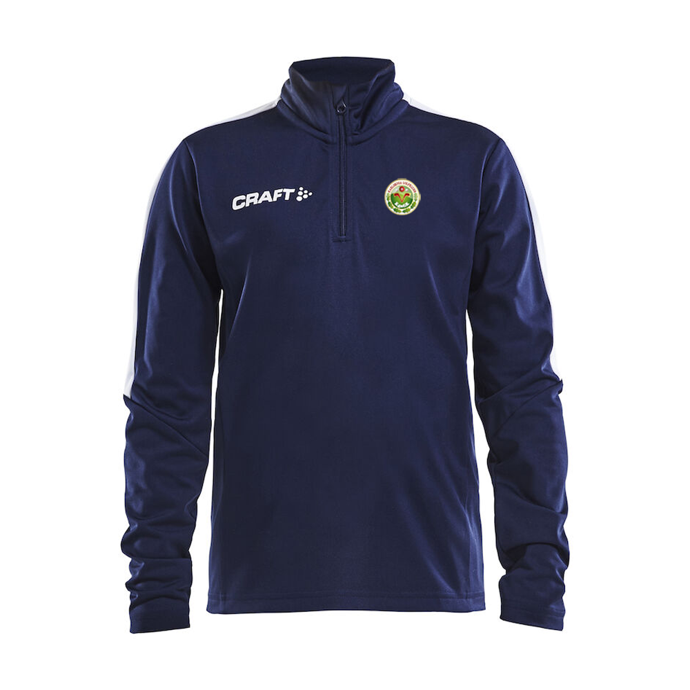Progress halfzip Herr/Dam/Junior Marin med tryck - 3