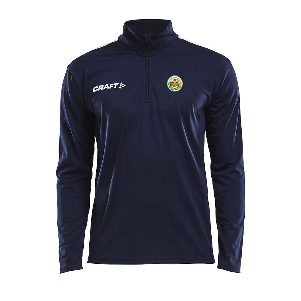 Progress halfzip Herr/Dam/Junior Marin med tryck