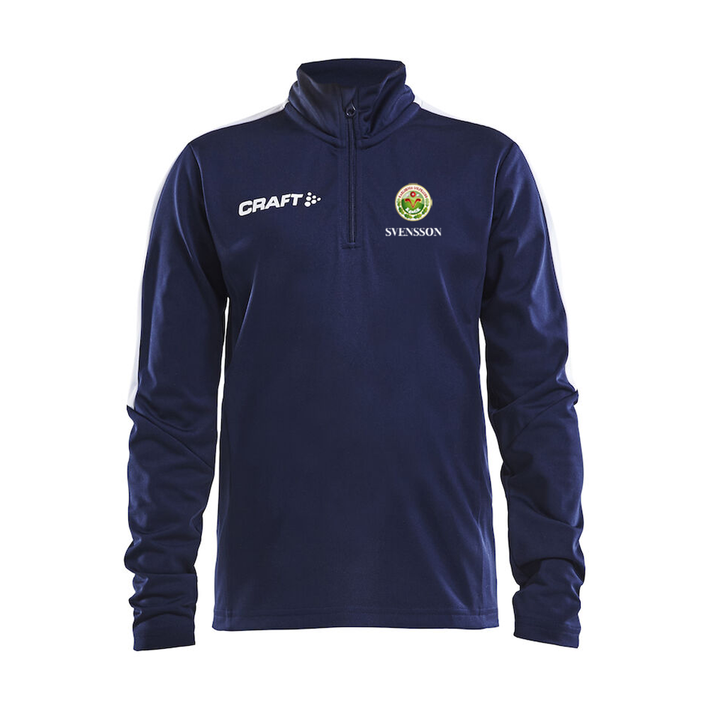 Progress halfzip Herr/Dam/Junior Marin med tryck - 6