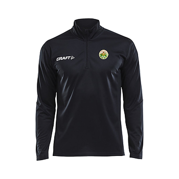 Progress halfzip Herr/Dam/Junior Svart med tryck