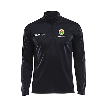 Progress halfzip Herr/Dam/Junior Svart med tryck