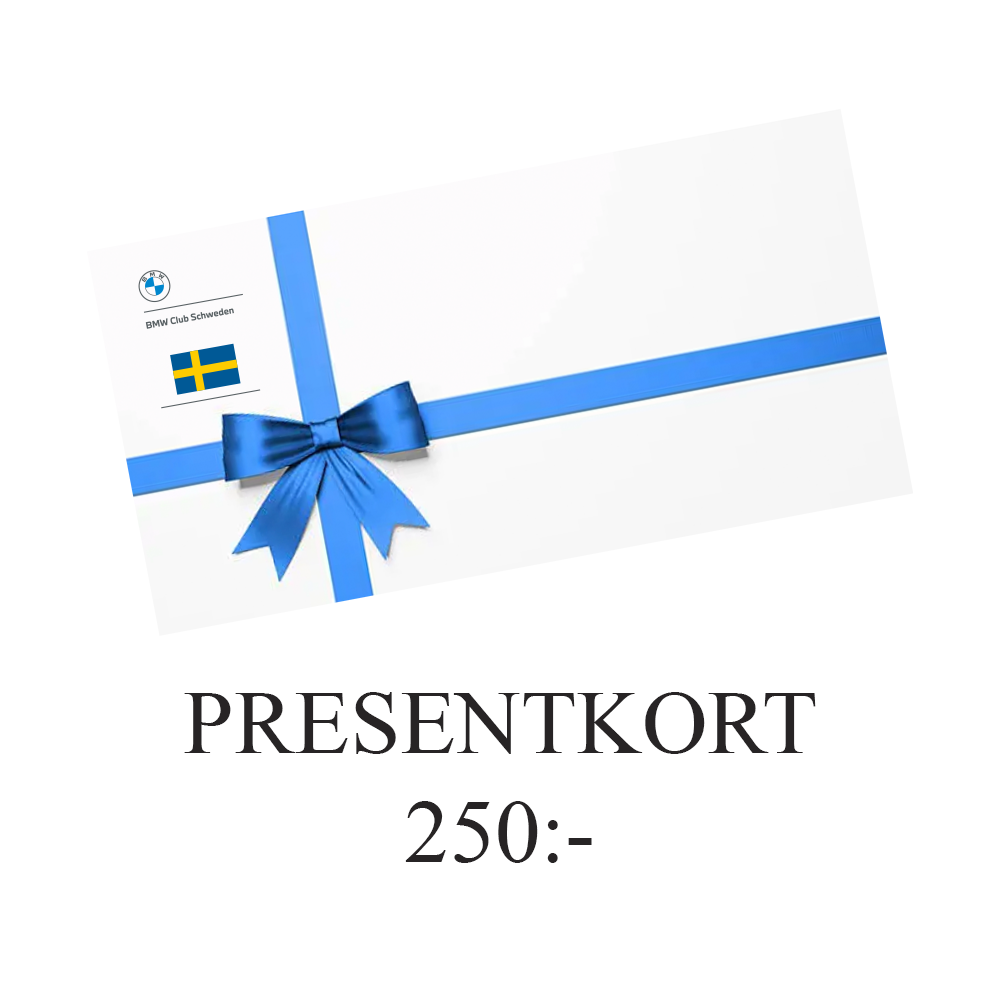 Presentkort (webbshop) 250kr