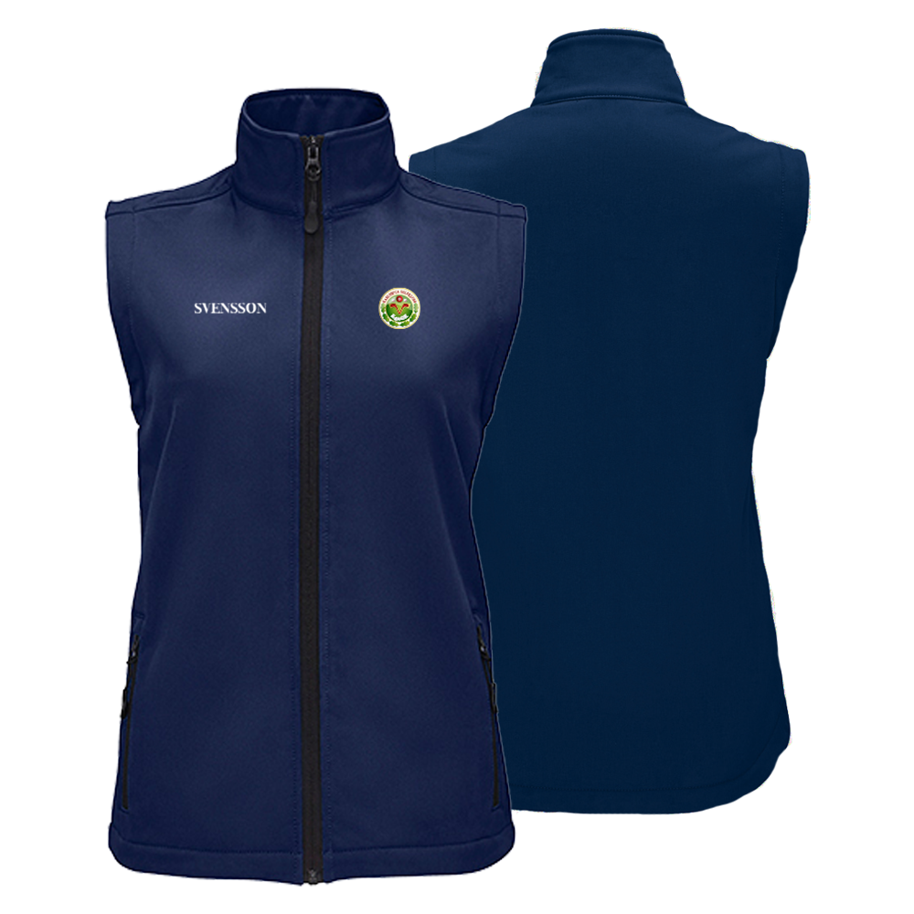 Softshell Väst Herr/Dam Marin med brodyr/tryck - 6