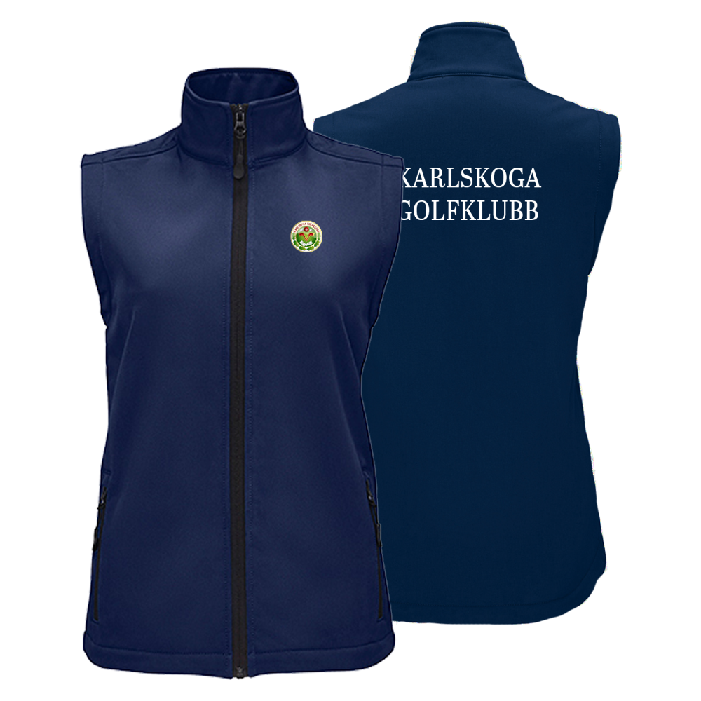 Softshell Väst Herr/Dam Marin med brodyr/tryck - 7