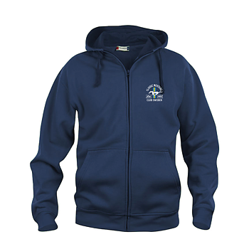 Hoodie Zip Marinblå Dam/Herr