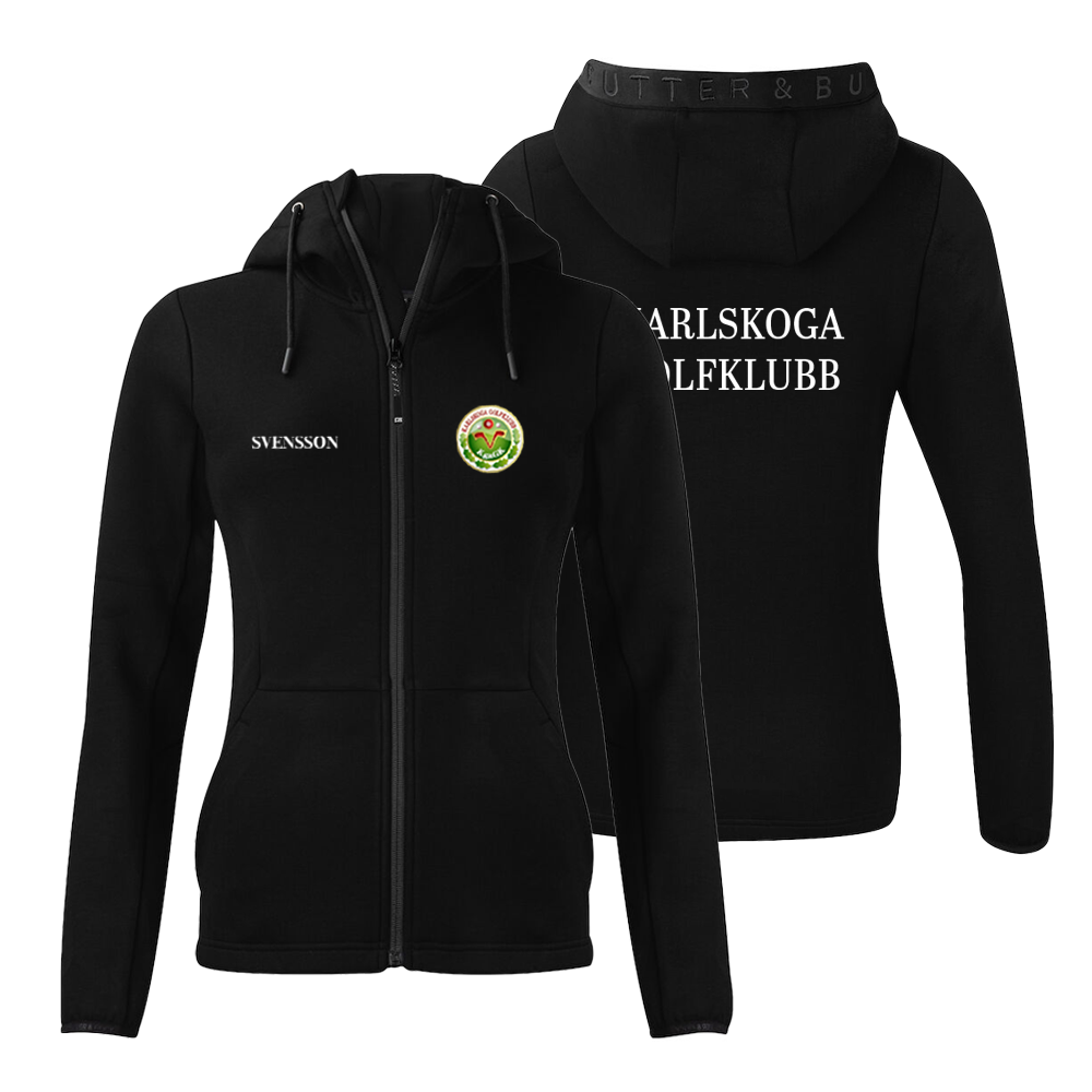 Pemberton Hood Full Zip Herr/Dam Svart med brodyr - 8