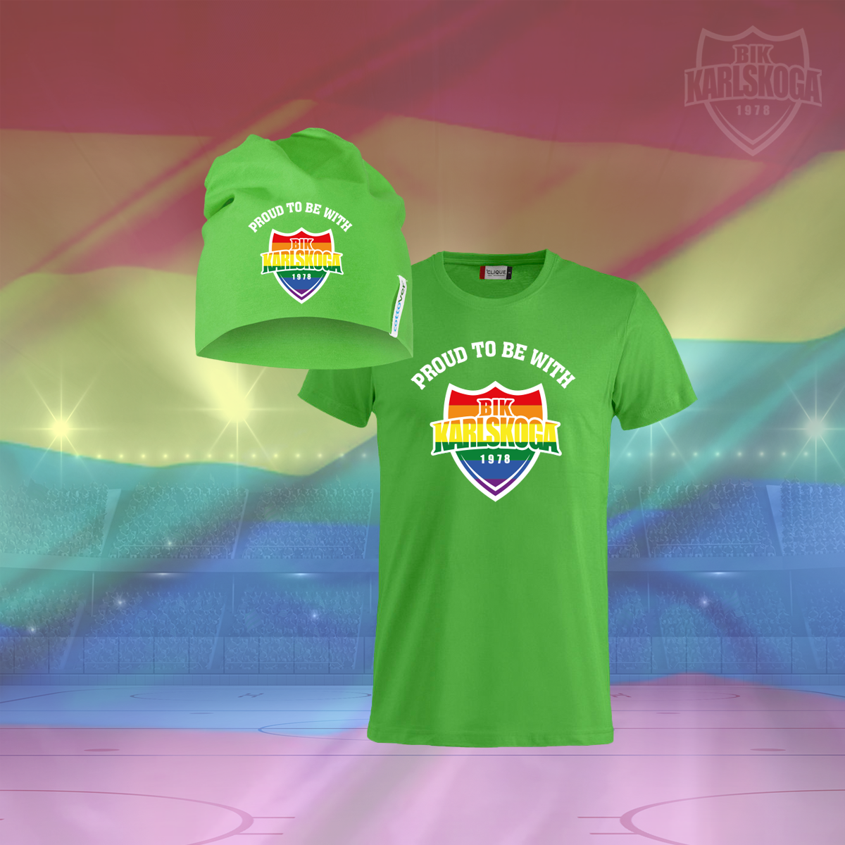 Proud to be with BIK T-shirt + Mössa - 23