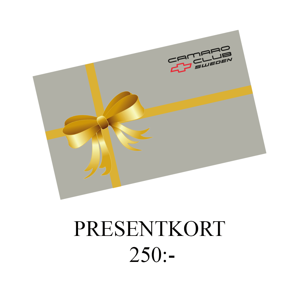 Presentkort (webbshop) 250kr