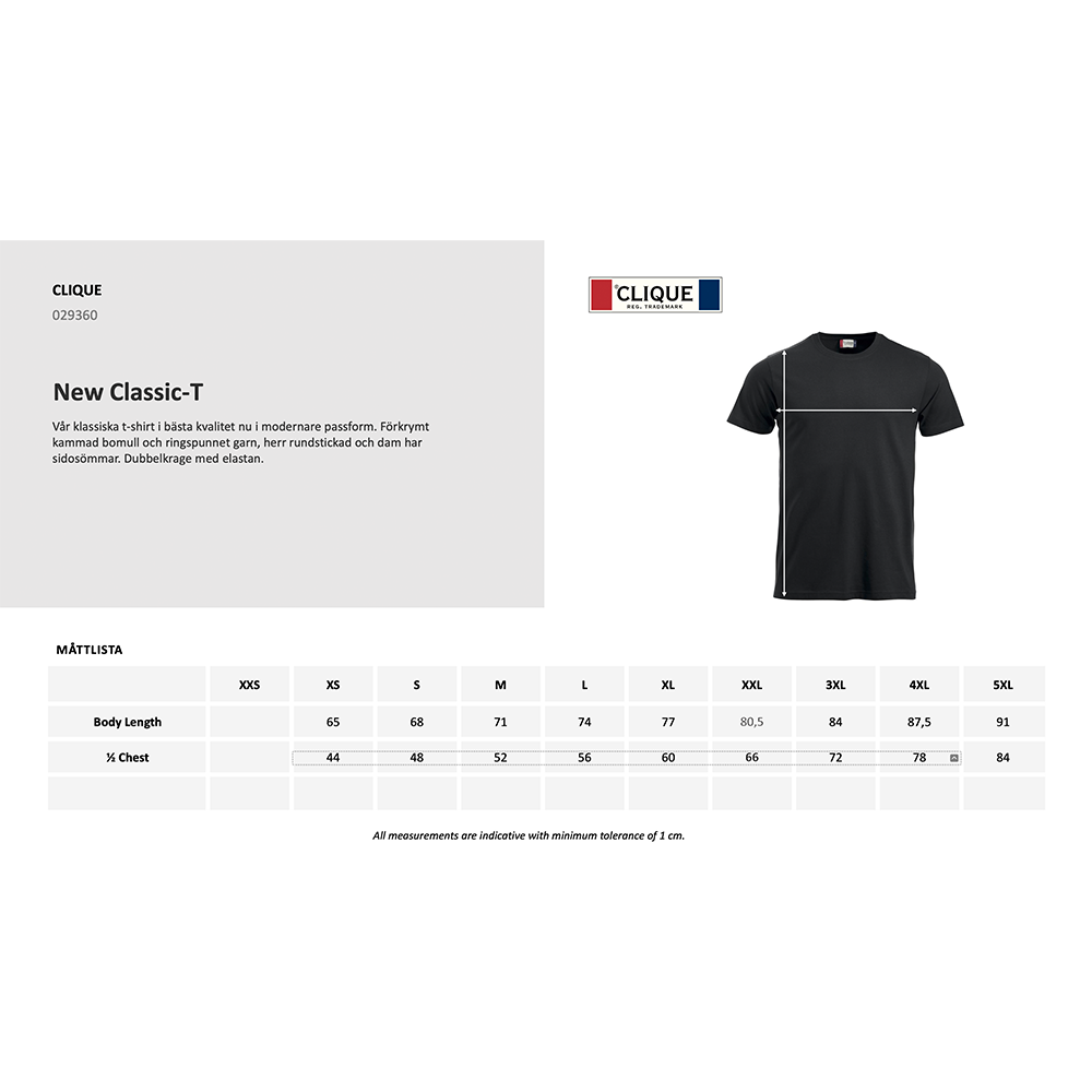 T-Shirt Classic Herr / Dam - 3