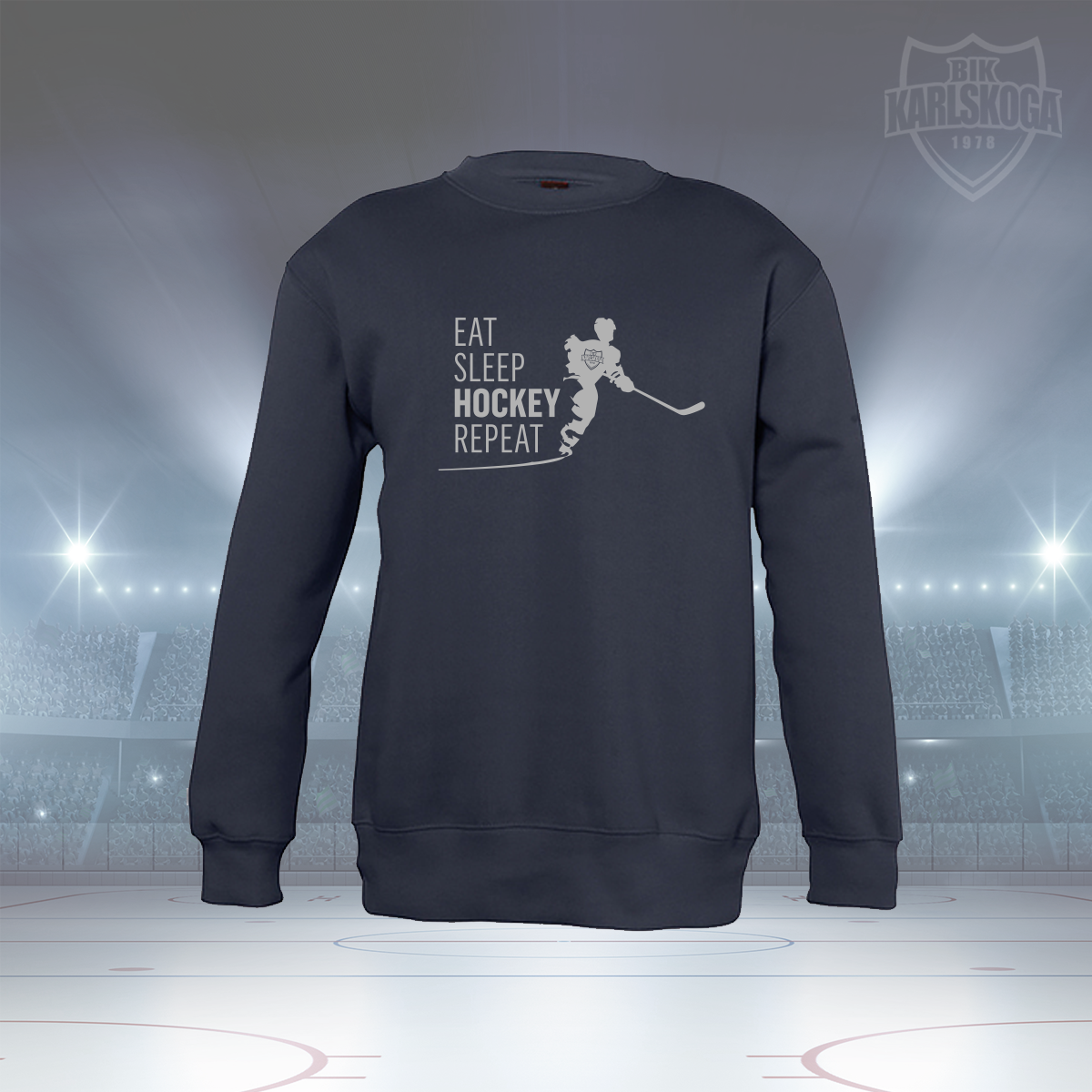 Sweatshirt - Eat, sleep, hockey, repeat - Junior