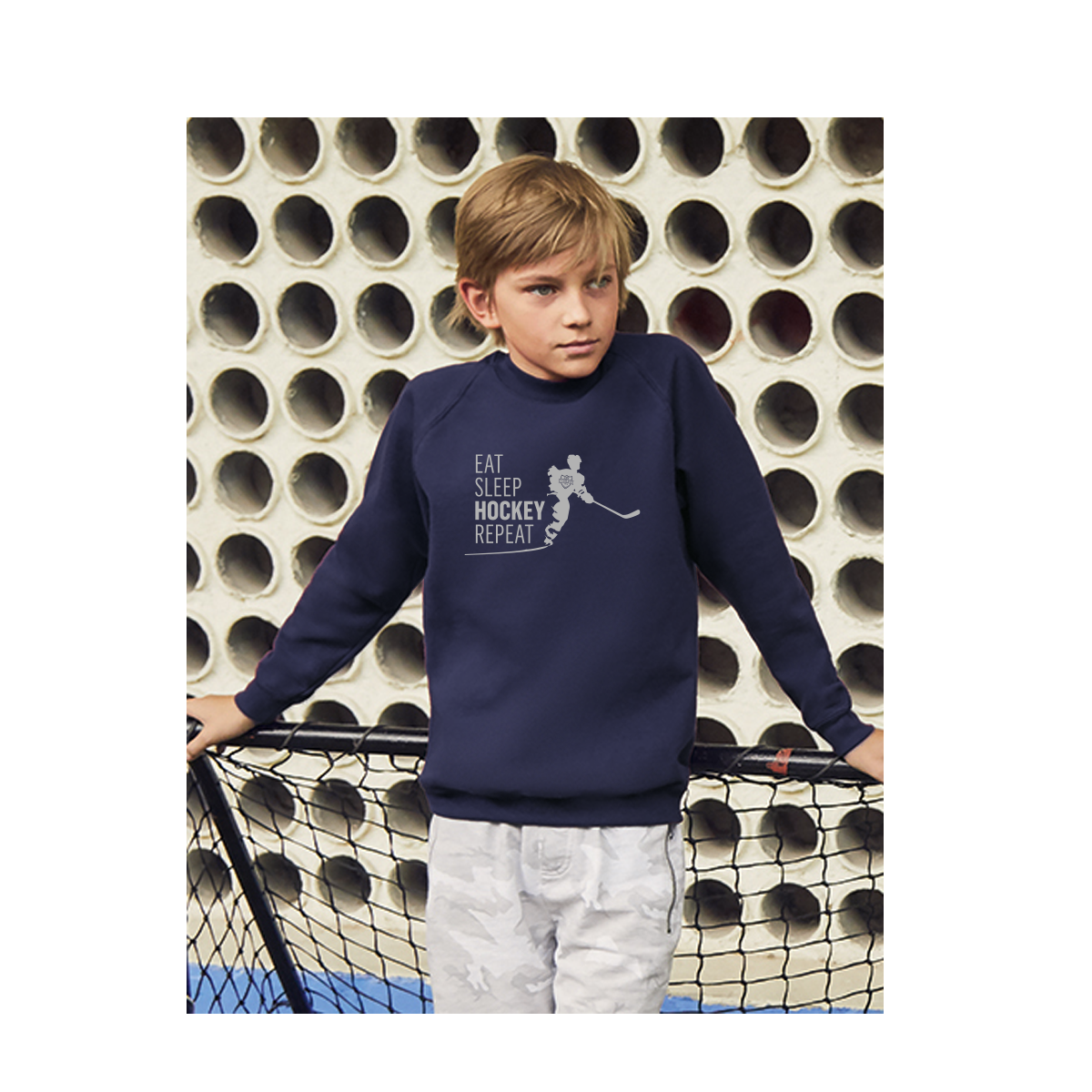 Sweatshirt - Eat, sleep, hockey, repeat - Junior - 2