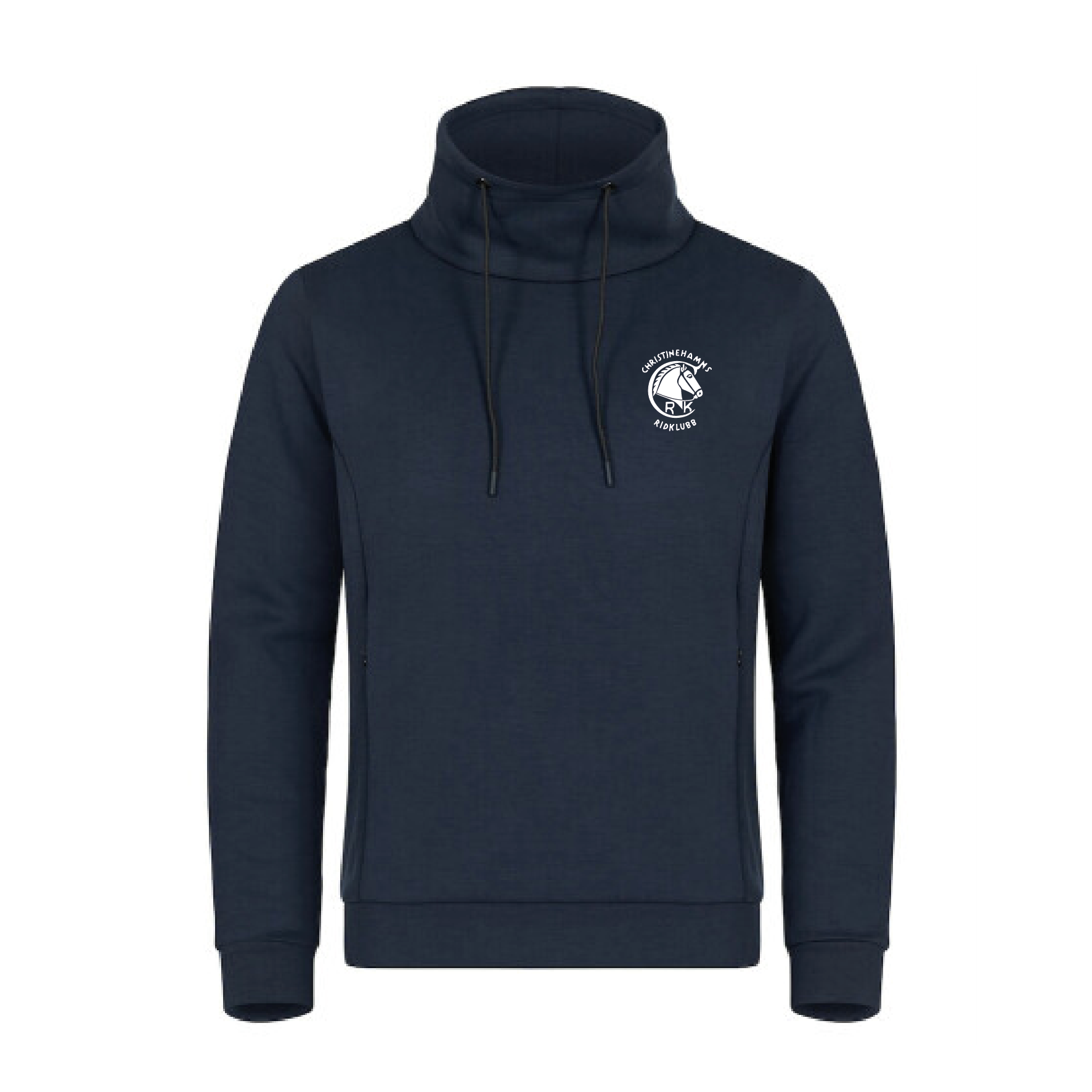 Sweatshirt med hög krage och tryck - 2