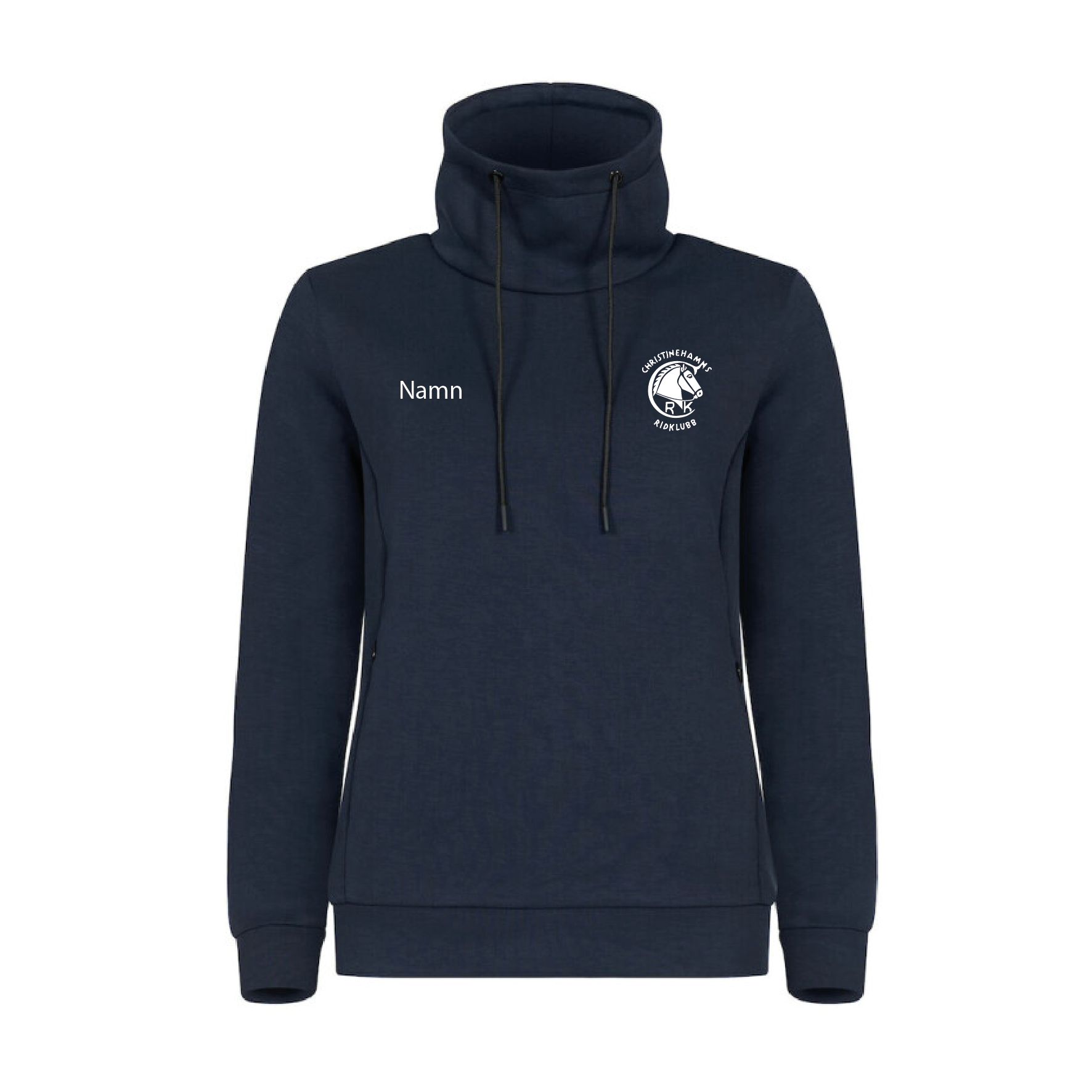 Sweatshirt med hög krage och tryck - 3