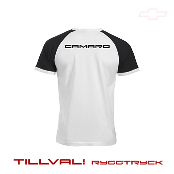 Raglan-t Vit/Svart Unisex
