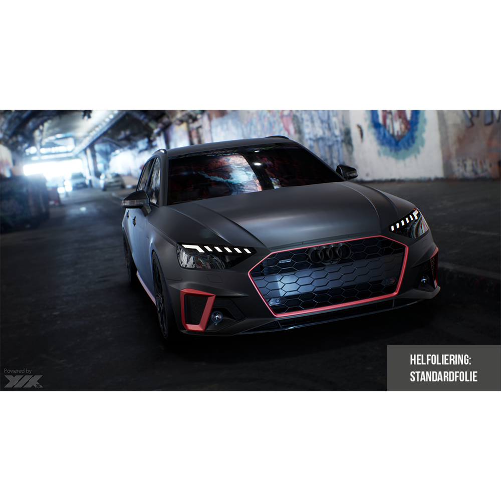 Helfoliering Mellan (tex Audi A4)