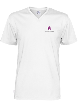 V-ringad T-shirt - Herr