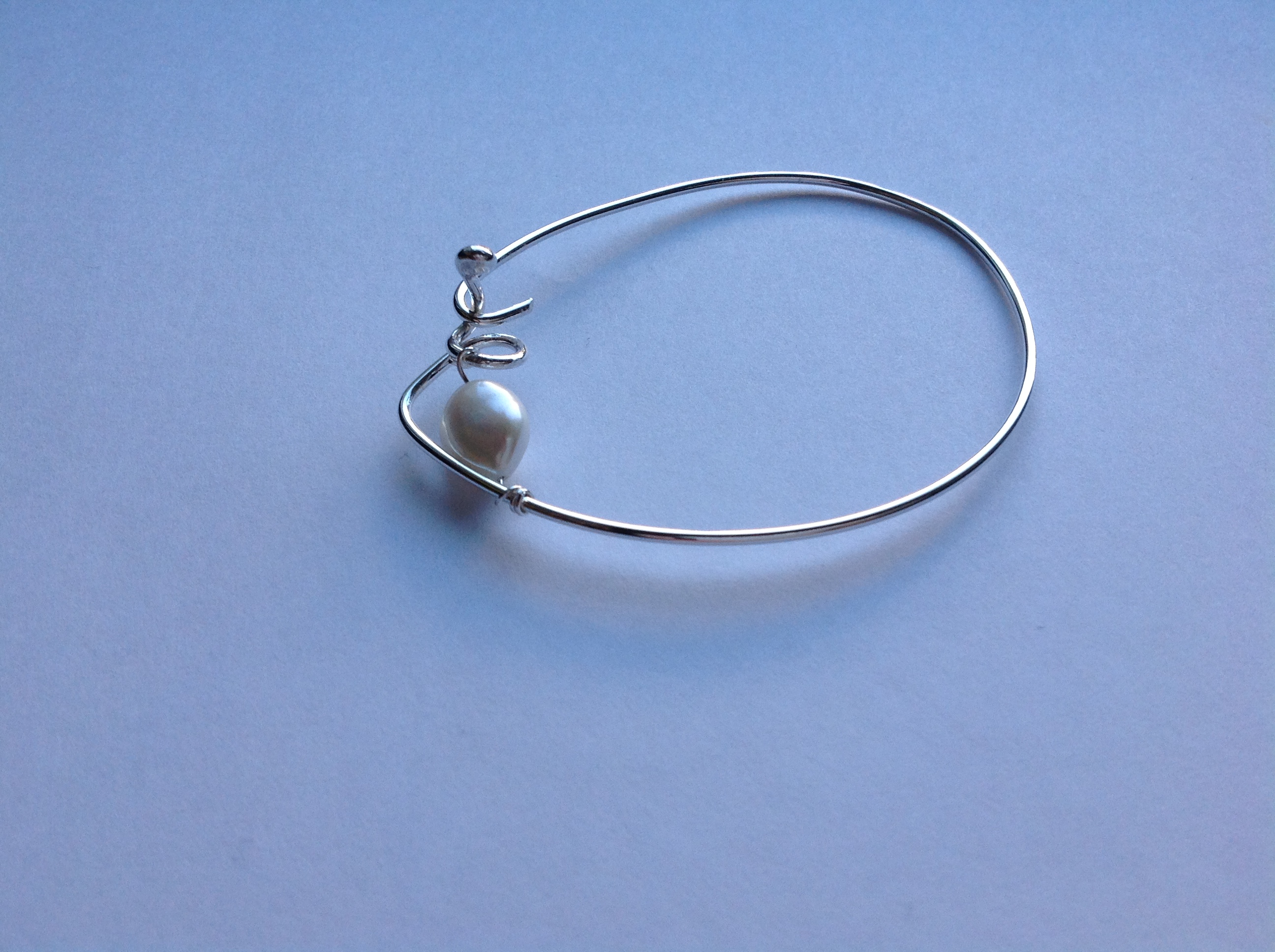 Armband med elegant lås, sötvattenpärla - 2