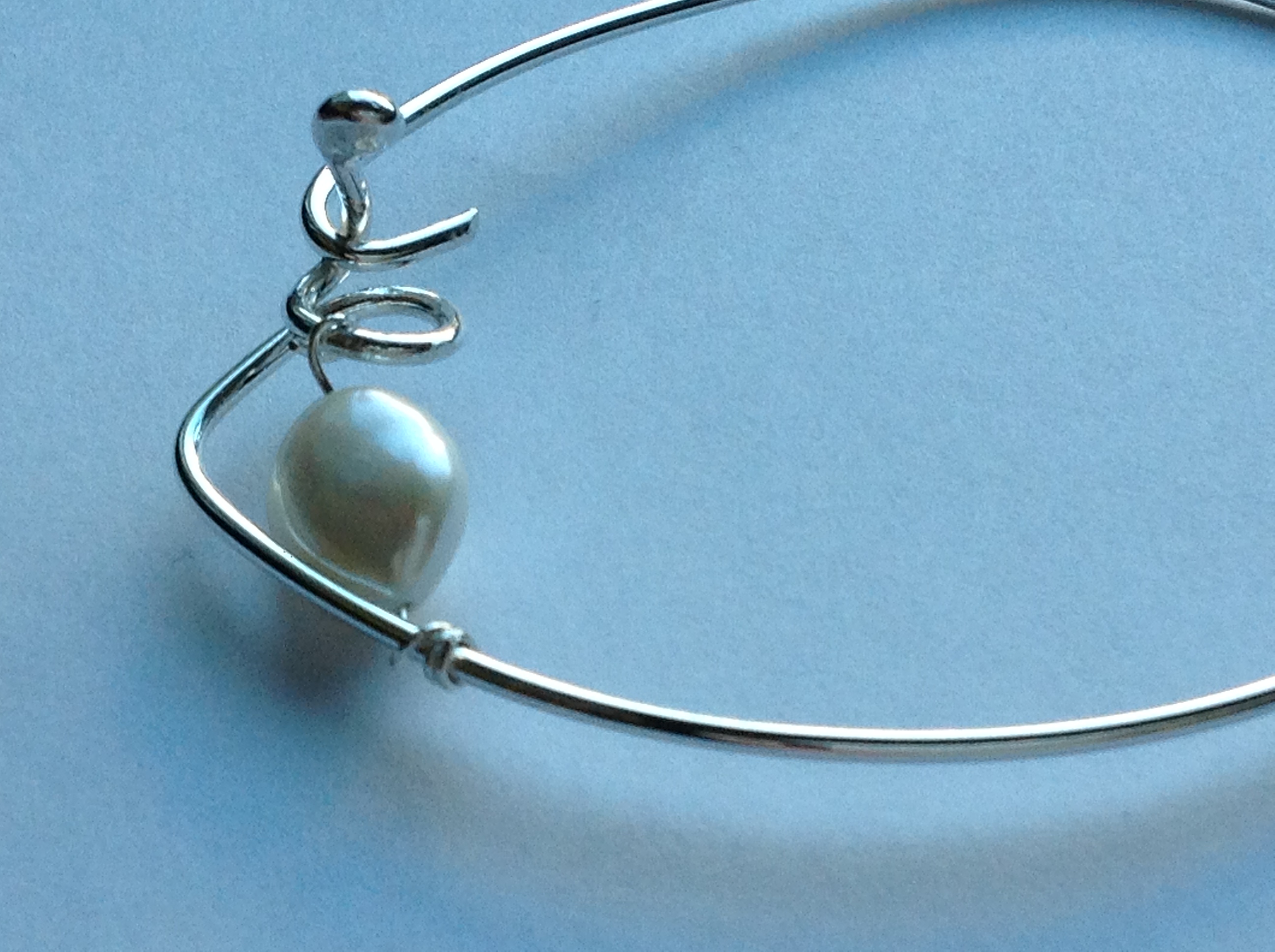 Armband med elegant lås, sötvattenpärla - 3