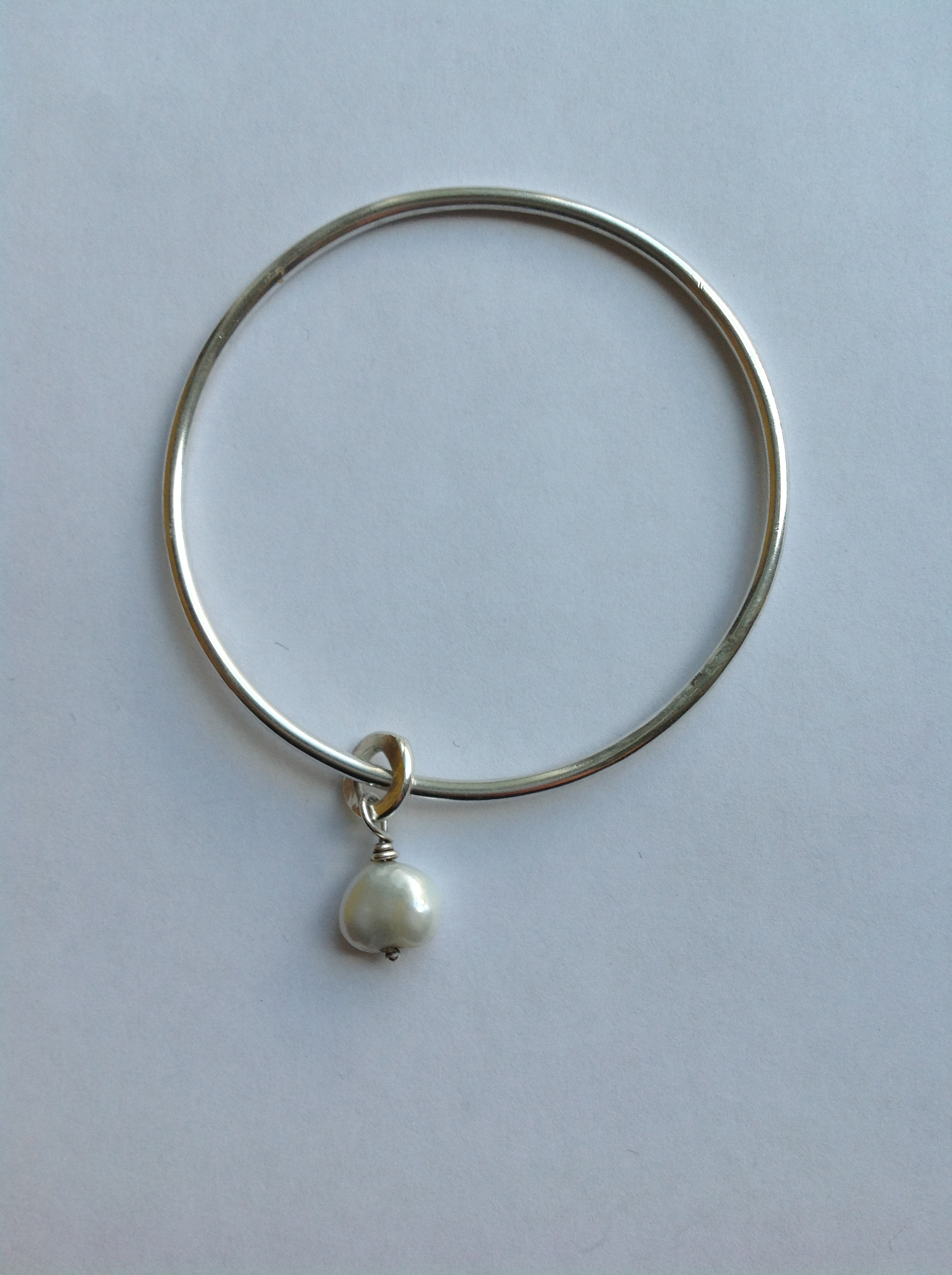 Armband med berlock, sötvattenpärla - 3