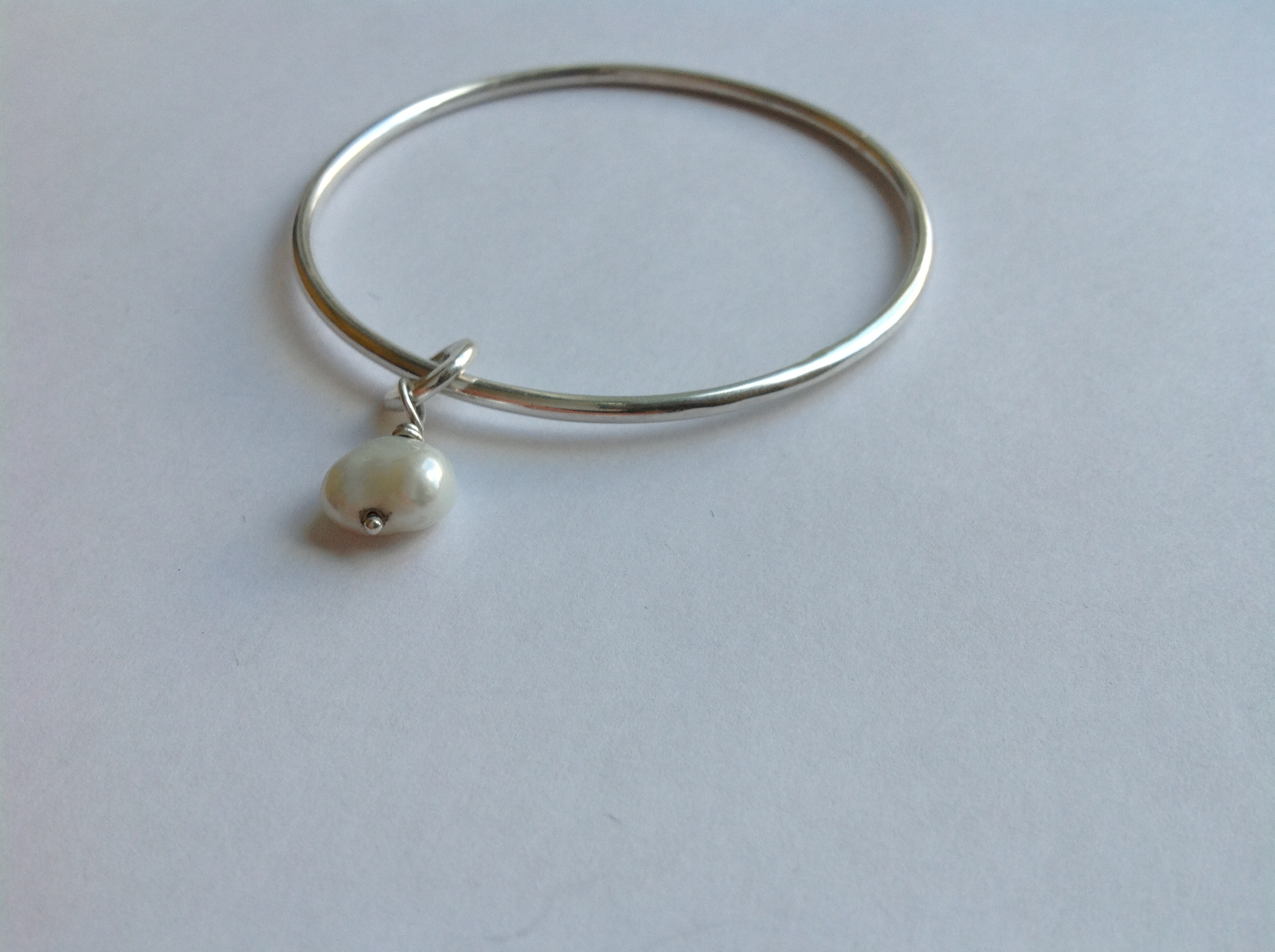 Armband med berlock, sötvattenpärla - 2