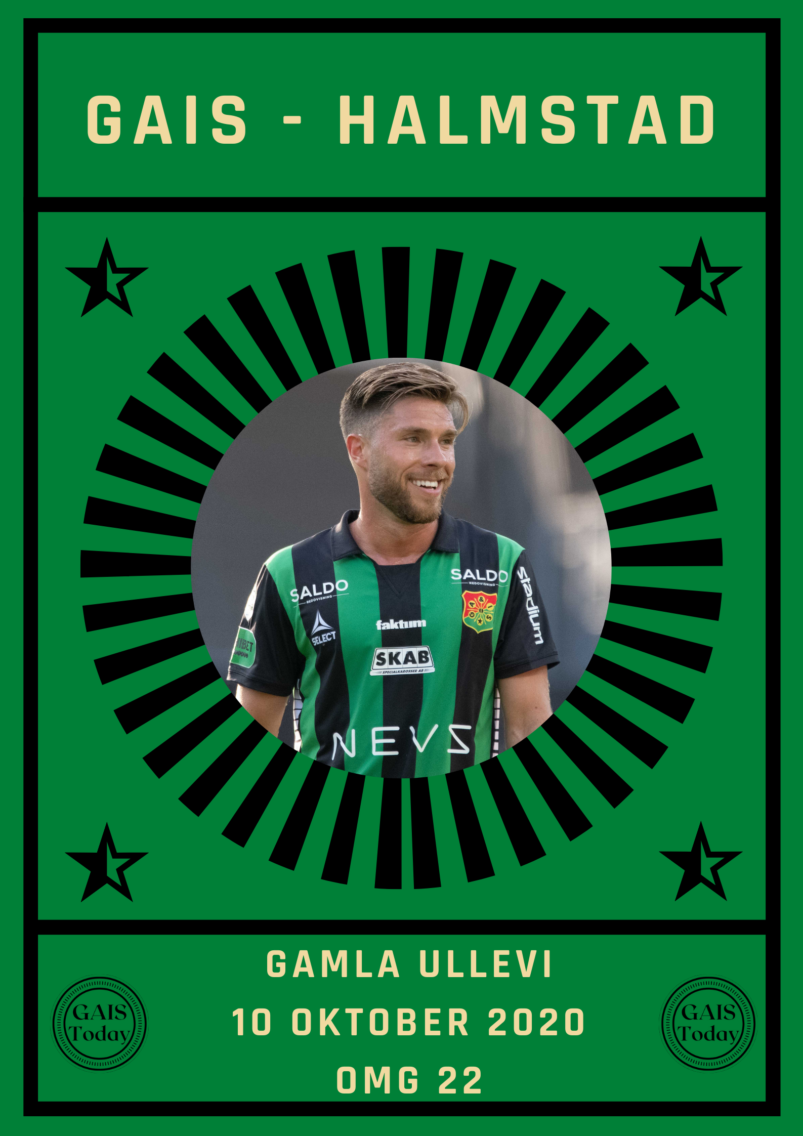 Matchprogram GAIS - Halmstad