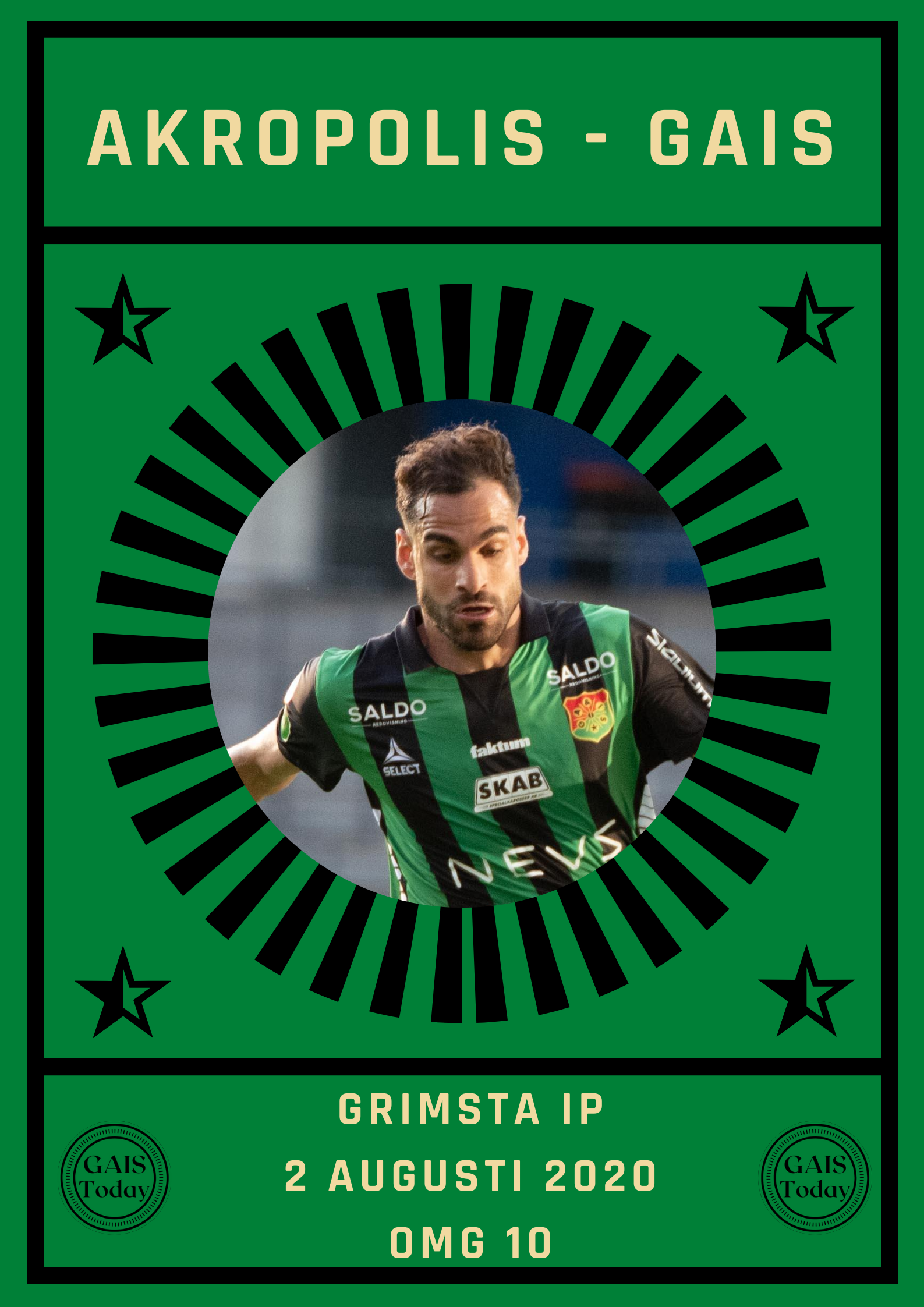 Matchprogram Akropolis - GAIS - 2