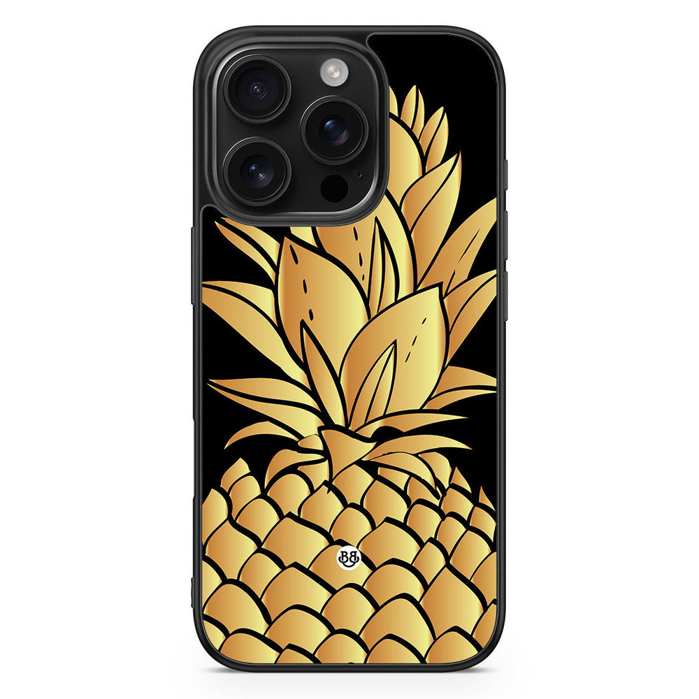 iPhone 16 Pro Case - Gold Pineapple