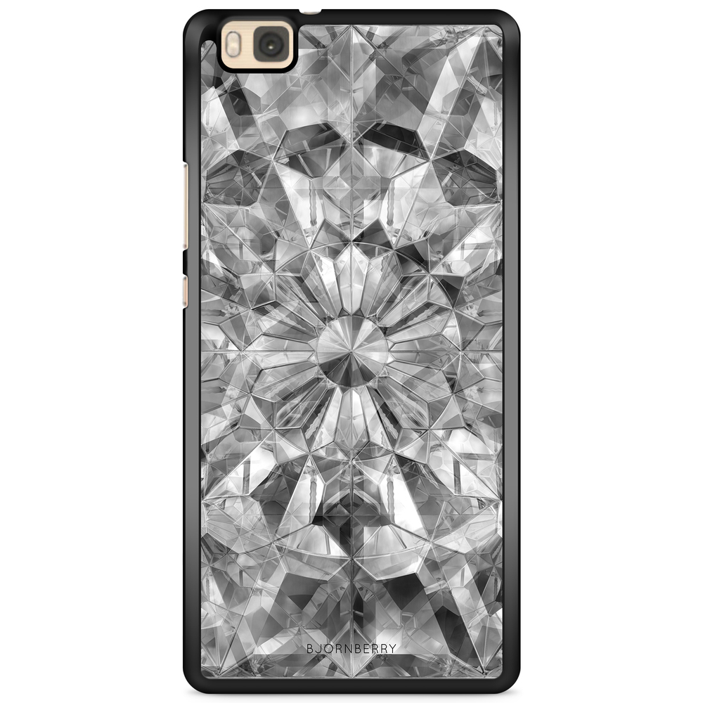 Huawei P8 Lite Case - Grey Crystals