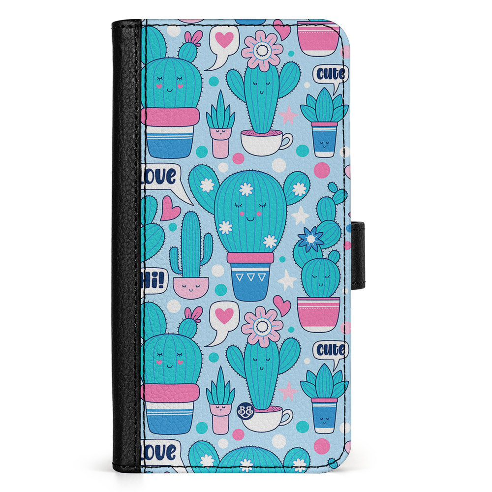 Doro 8050 Wallet Case - Cute Cactus