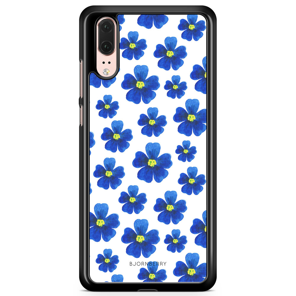 Huawei P20 Case - Blue Flowers