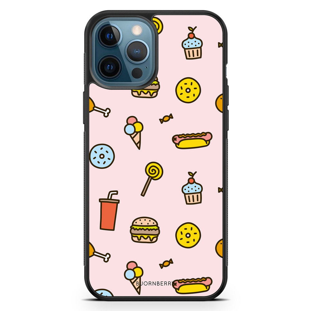 iPhone 12 Pro Case - Junk Food Pattern