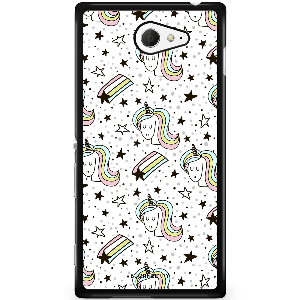 Sony Xperia M2 Aqua Case - Unicorn Pattern