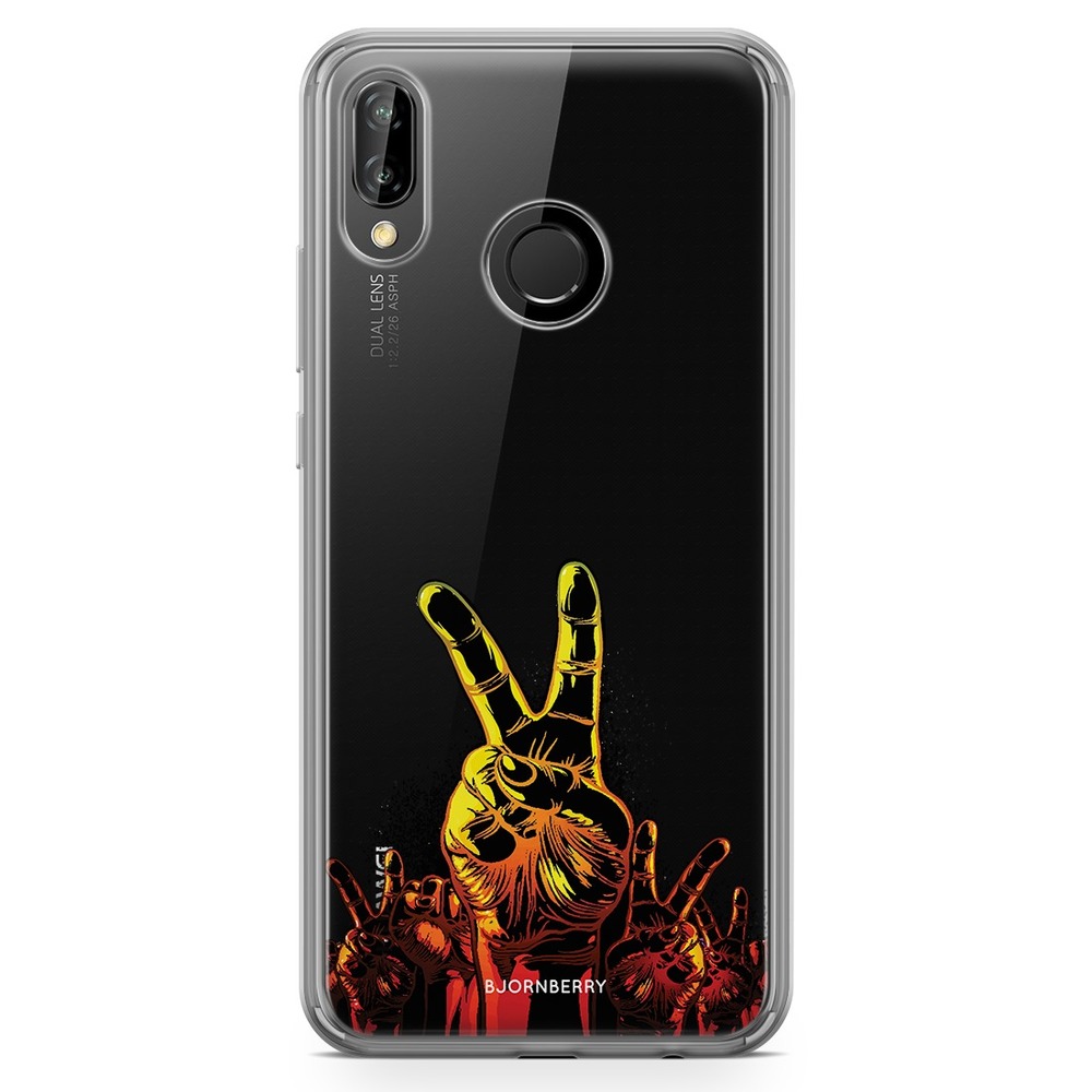Huawei P20 Lite Fashion Case - Peace Hands