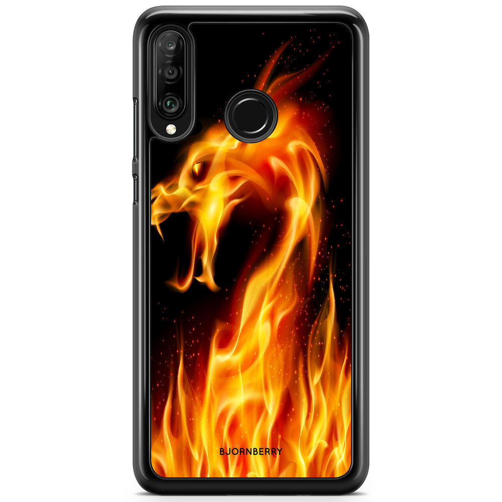 Huawei P30 Lite Case - Flames Dragon
